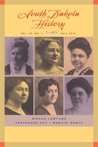 Cover of South Dakota History vol. 42, no. 3